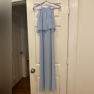 David’s Bridal Jr Bridesmaid Dress, Ice Blue, Size 10